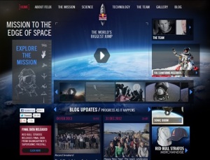 2 Red Bull Stratos web site